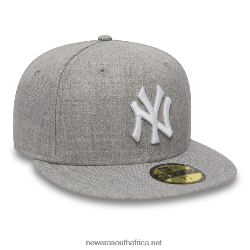 New York Yankees Essential Heather Grey 59FIFTY Cap New Era TRBRBN1273