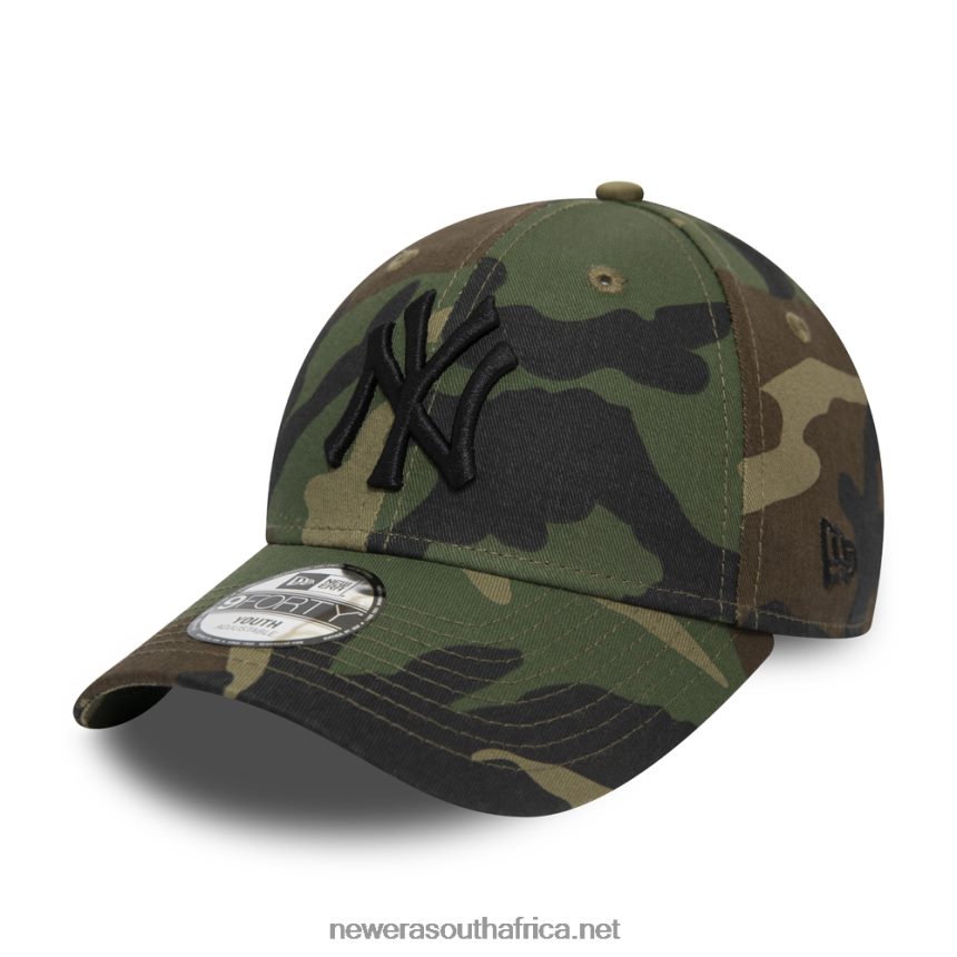New York Yankees Essential Kids Camo 9FORTY Cap New Era TRBRBN1505