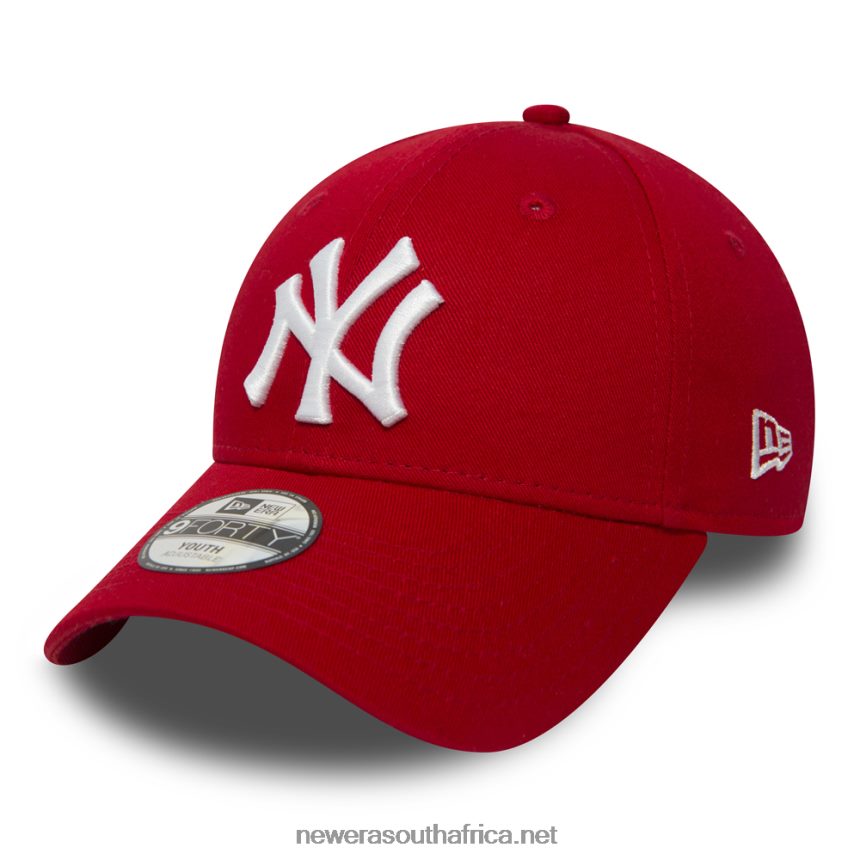 New York Yankees Essential Kids Red 9FORTY Cap New Era TRBRBN1820