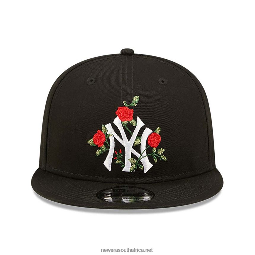 New York Yankees Flower Black 9FIFTY Snapback Cap New Era TRBRBN1880