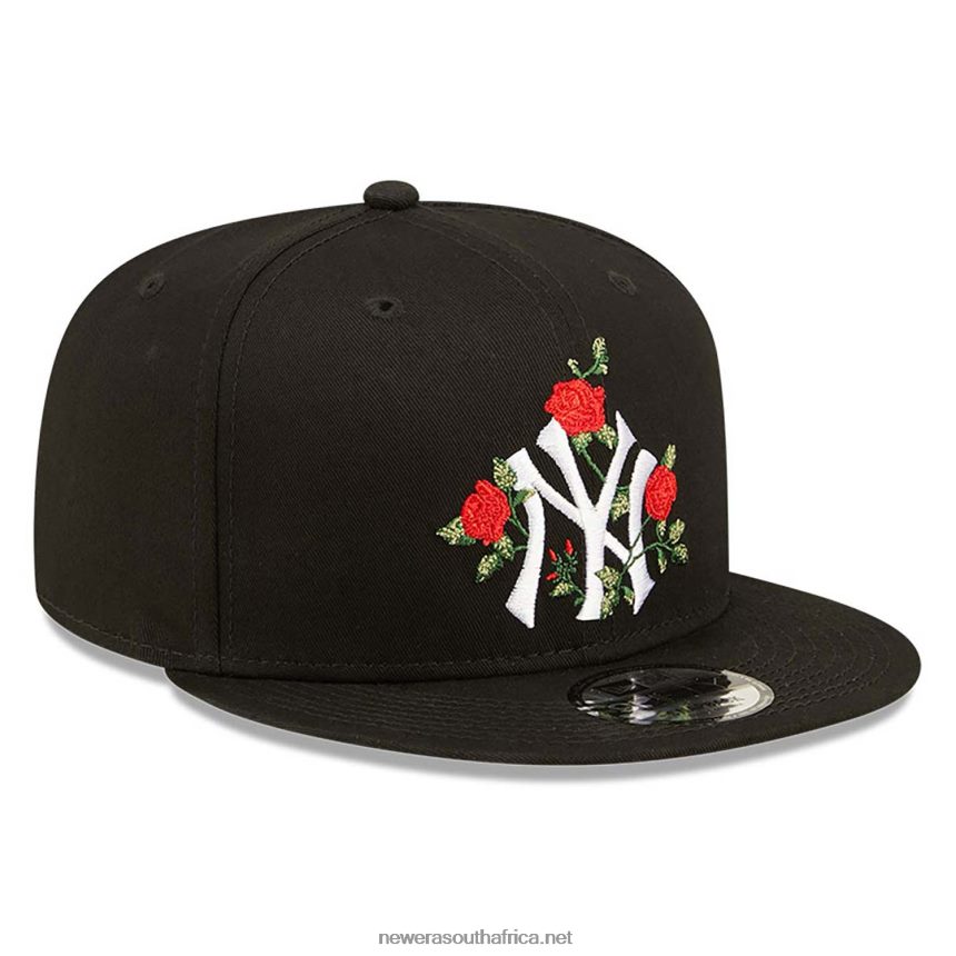 New York Yankees Flower Black 9FIFTY Snapback Cap New Era TRBRBN1880