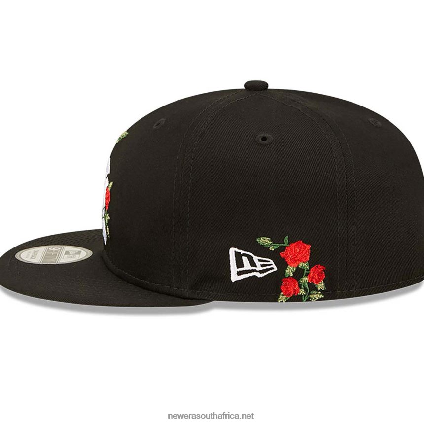 New York Yankees Flower Black 9FIFTY Snapback Cap New Era TRBRBN1880