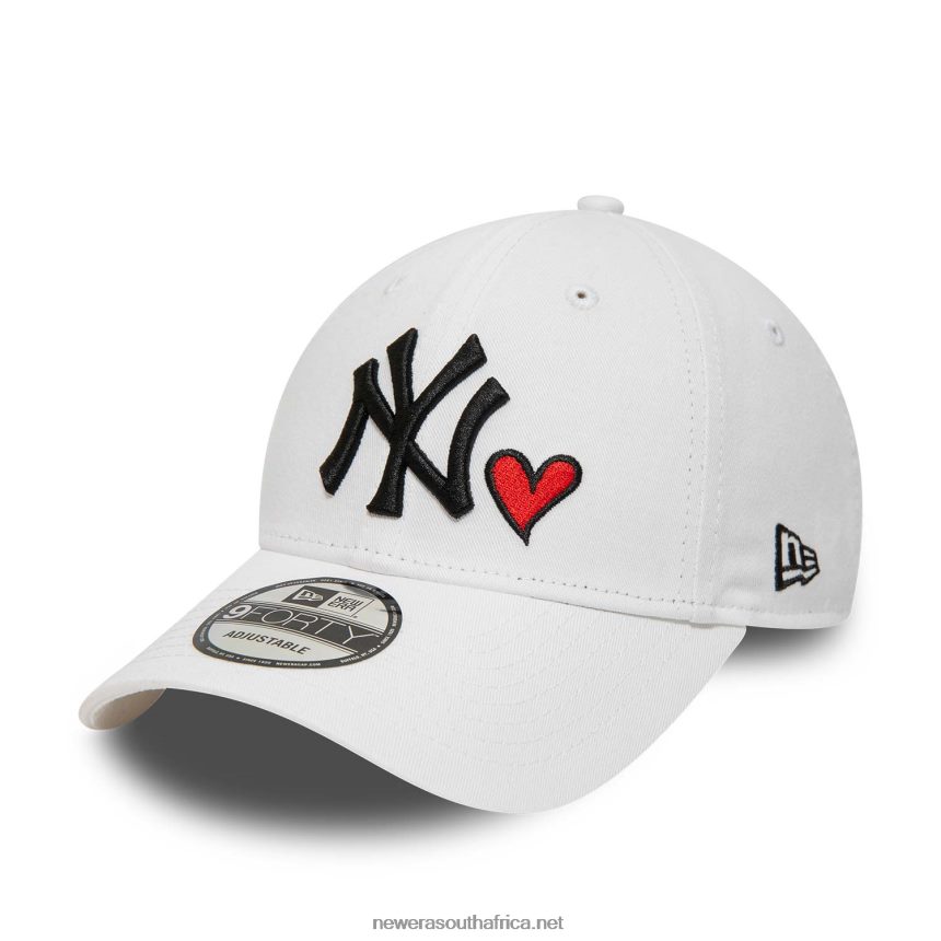 New York Yankees Heart Pack White 9FORTY Adjustable Cap New Era TRBRBN1459