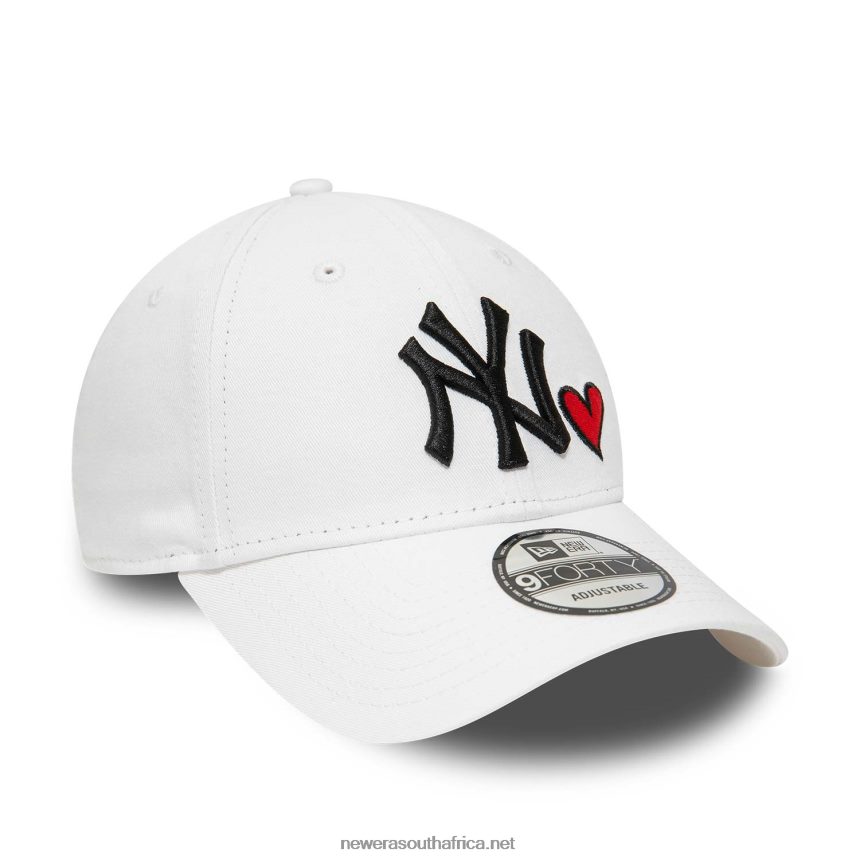 New York Yankees Heart Pack White 9FORTY Adjustable Cap New Era TRBRBN1459