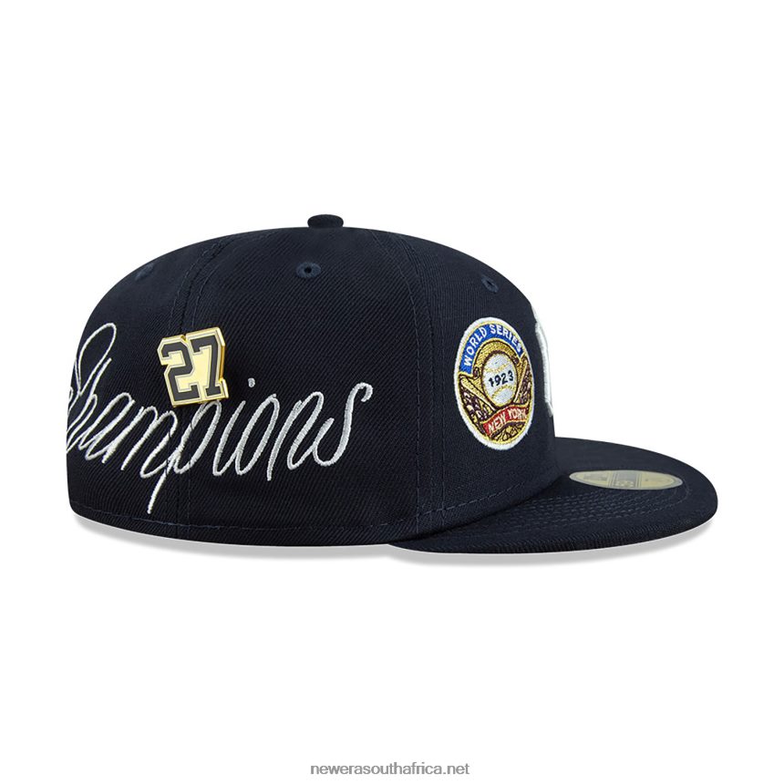 New York Yankees Historic Champs Navy 59FIFTY Fitted Cap New Era TRBRBN582