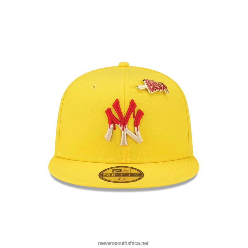 New York Yankees Icy Pop Bright Yellow 59FIFTY Fitted Cap New Era TRBRBN48
