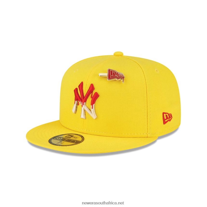 New York Yankees Icy Pop Bright Yellow 59FIFTY Fitted Cap New Era TRBRBN48
