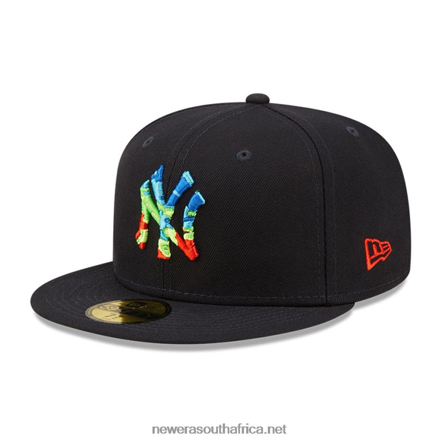 New York Yankees Infrared Navy 59FIFTY Fitted Cap New Era TRBRBN165