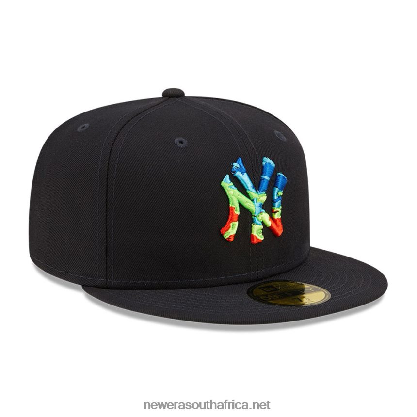 New York Yankees Infrared Navy 59FIFTY Fitted Cap New Era TRBRBN165