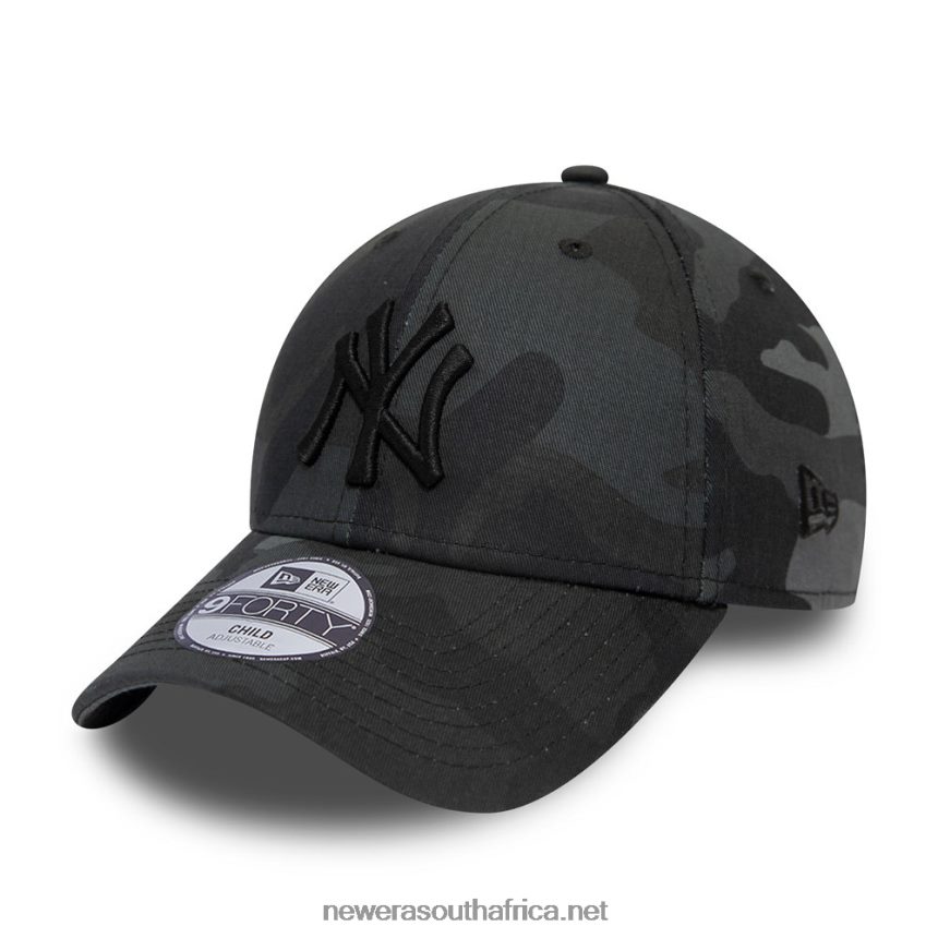 New York Yankees Kids Grey Camo 9FORTY Cap New Era TRBRBN1705