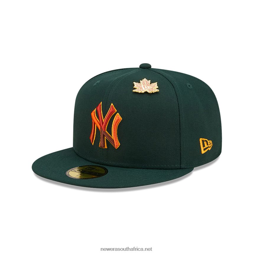 New York Yankees Leafy Dark Green 59FIFTY Fitted Cap New Era TRBRBN953