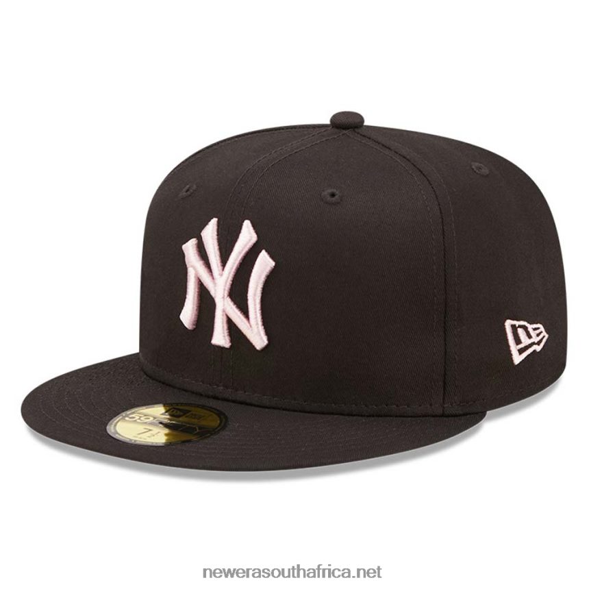 New York Yankees League Essential Black 59FIFTY Fitted Cap New Era TRBRBN864