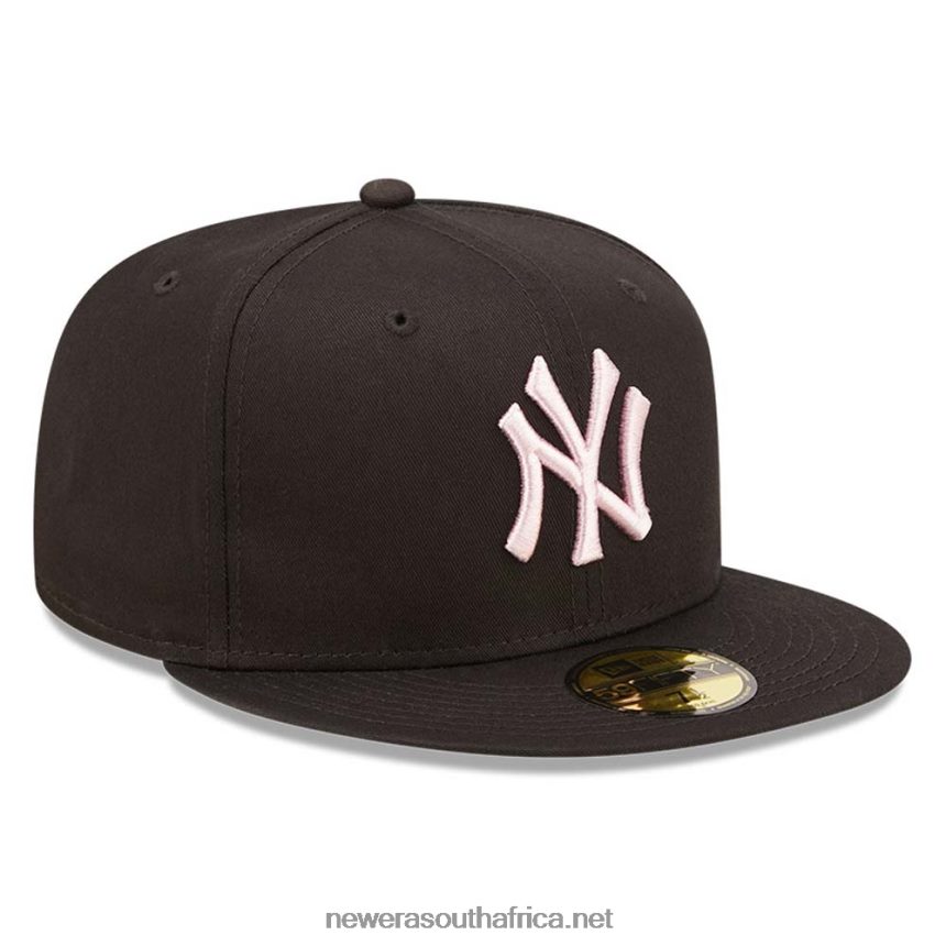 New York Yankees League Essential Black 59FIFTY Fitted Cap New Era TRBRBN864