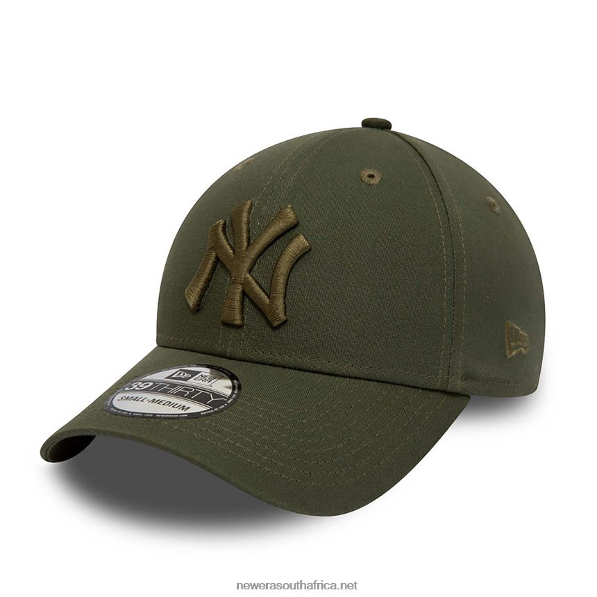 New York Yankees League Essential Green 39THIRTY Stretch Fit Cap New Era TRBRBN2189