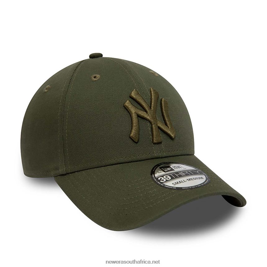 New York Yankees League Essential Green 39THIRTY Stretch Fit Cap New Era TRBRBN2189