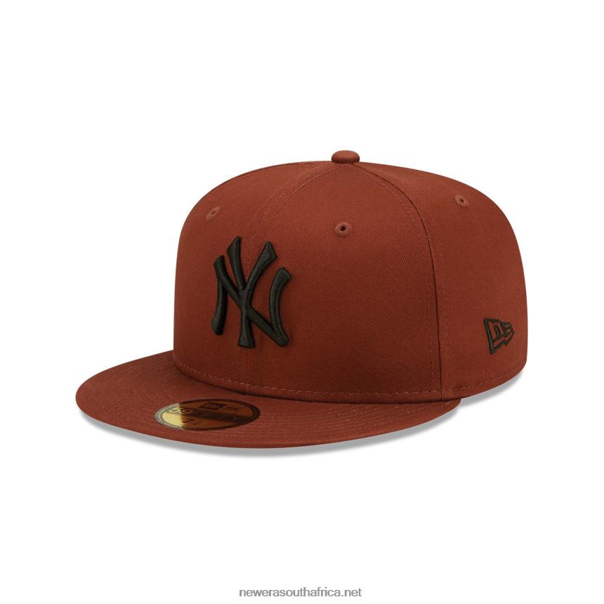 New York Yankees League Essentials Dark Brown 59FIFTY Fitted Cap New Era TRBRBN1352