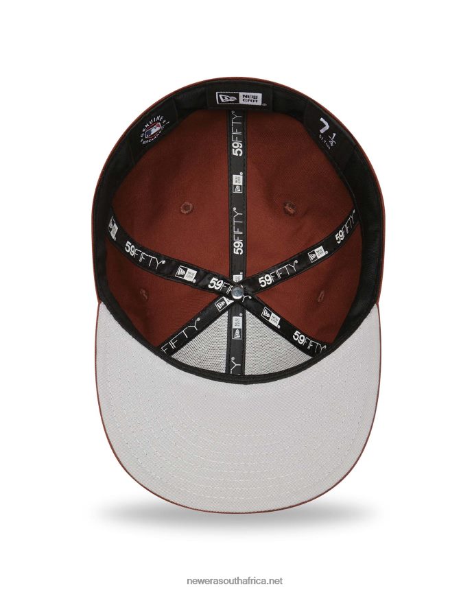 New York Yankees League Essentials Dark Brown 59FIFTY Fitted Cap New Era TRBRBN1352