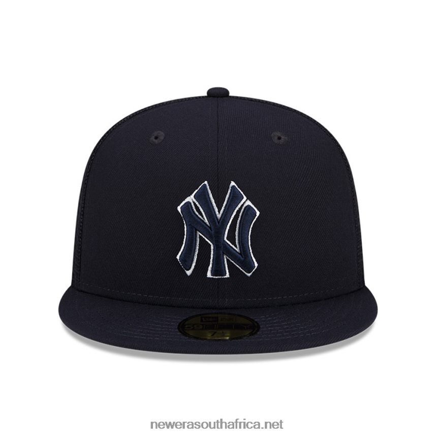 New York Yankees MLB Batting Practice Navy 59FIFTY Cap New Era TRBRBN9