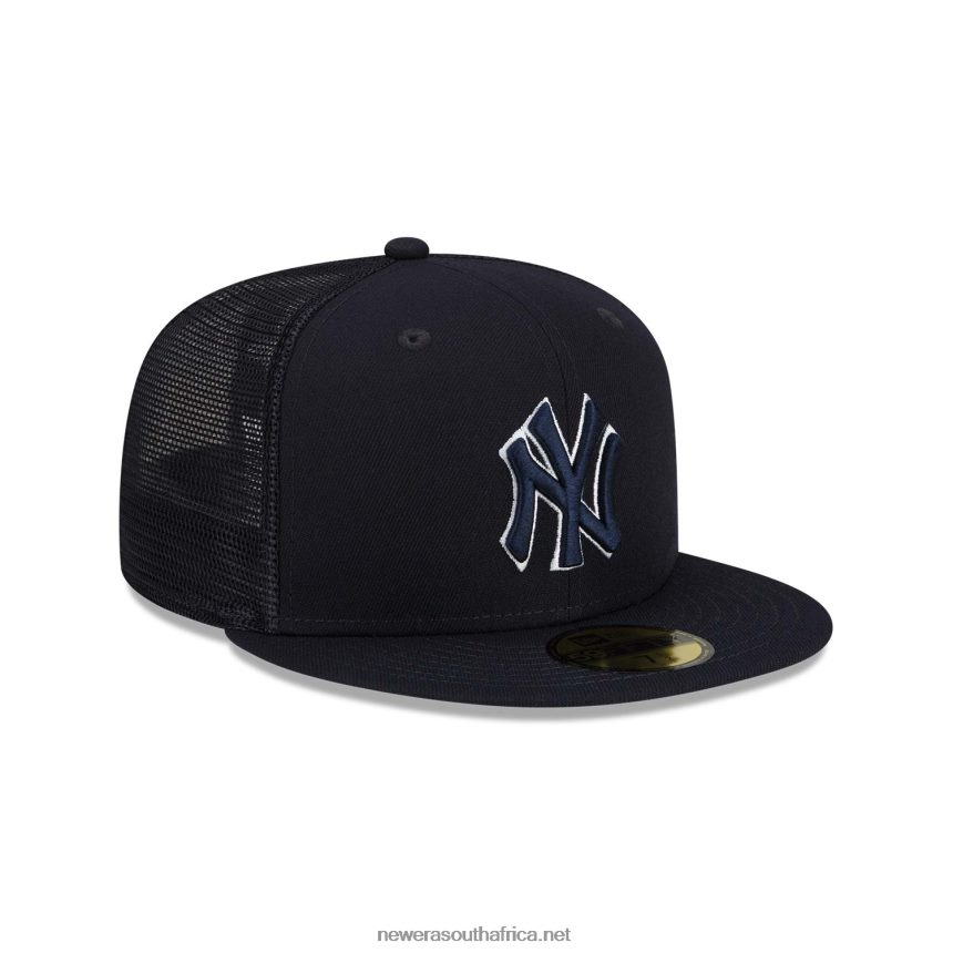 New York Yankees MLB Batting Practice Navy 59FIFTY Cap New Era TRBRBN9