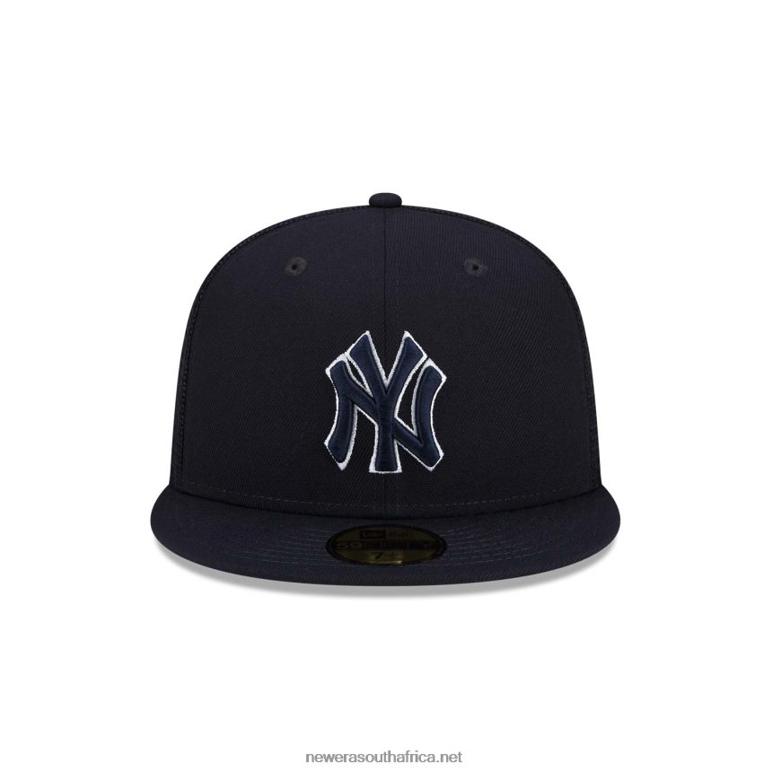 New York Yankees MLB Batting Practice Navy 59FIFTY Cap New Era TRBRBN9