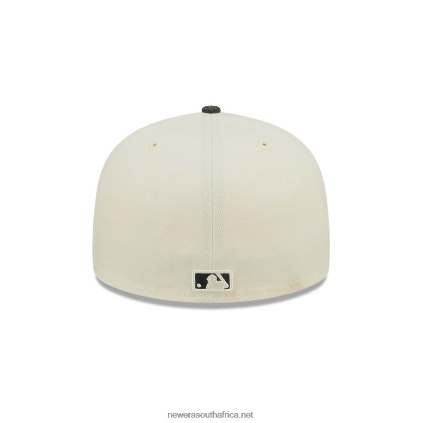 New York Yankees MLB Black Denim Chrome White 59FIFTY Fitted Cap New Era TRBRBN230