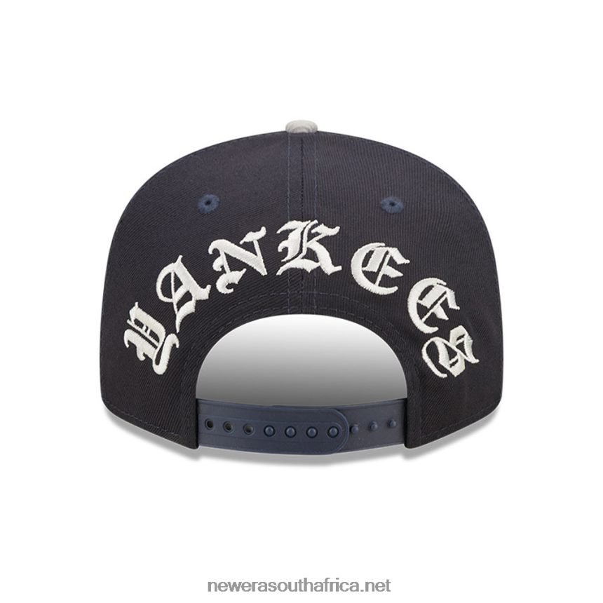 New York Yankees MLB Black Letter Arch Navy 9FIFTY Snapback Cap New Era TRBRBN1999