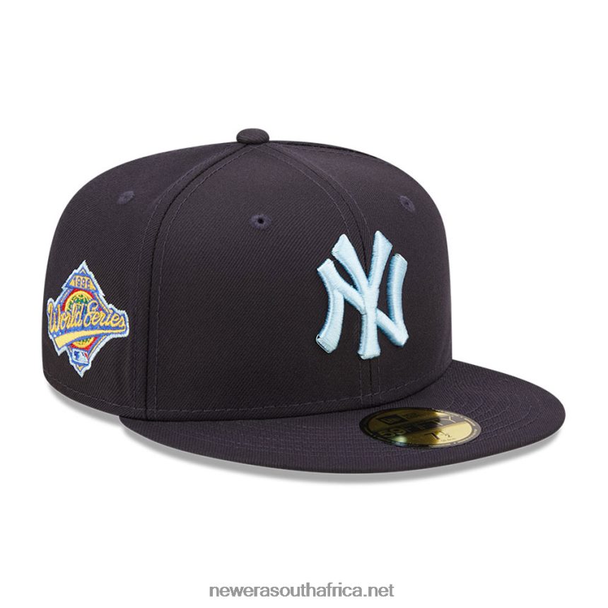 New York Yankees MLB Cloud Navy 59FIFTY Fitted Cap New Era TRBRBN360