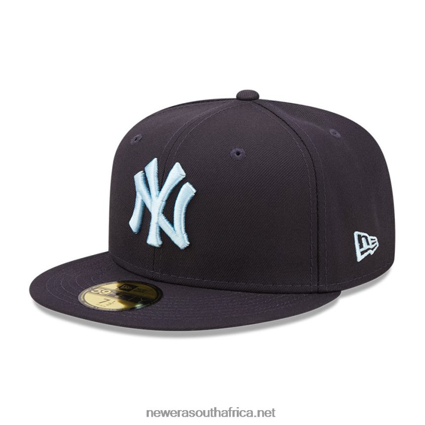 New York Yankees MLB Cloud Navy 59FIFTY Fitted Cap New Era TRBRBN360