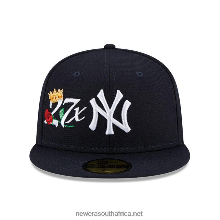 New York Yankees MLB Crown Champs Navy 59FIFTY Fitted Cap New Era TRBRBN1015