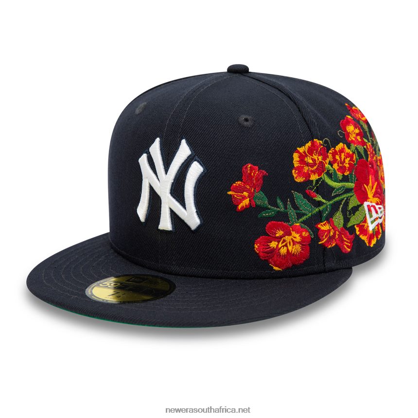 New York Yankees MLB Floral Navy 59FIFTY Fitted Cap New Era TRBRBN319