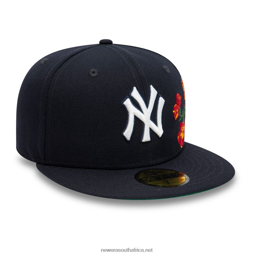 New York Yankees MLB Floral Navy 59FIFTY Fitted Cap New Era TRBRBN319