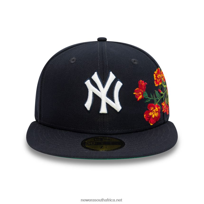New York Yankees MLB Floral Navy 59FIFTY Fitted Cap New Era TRBRBN319