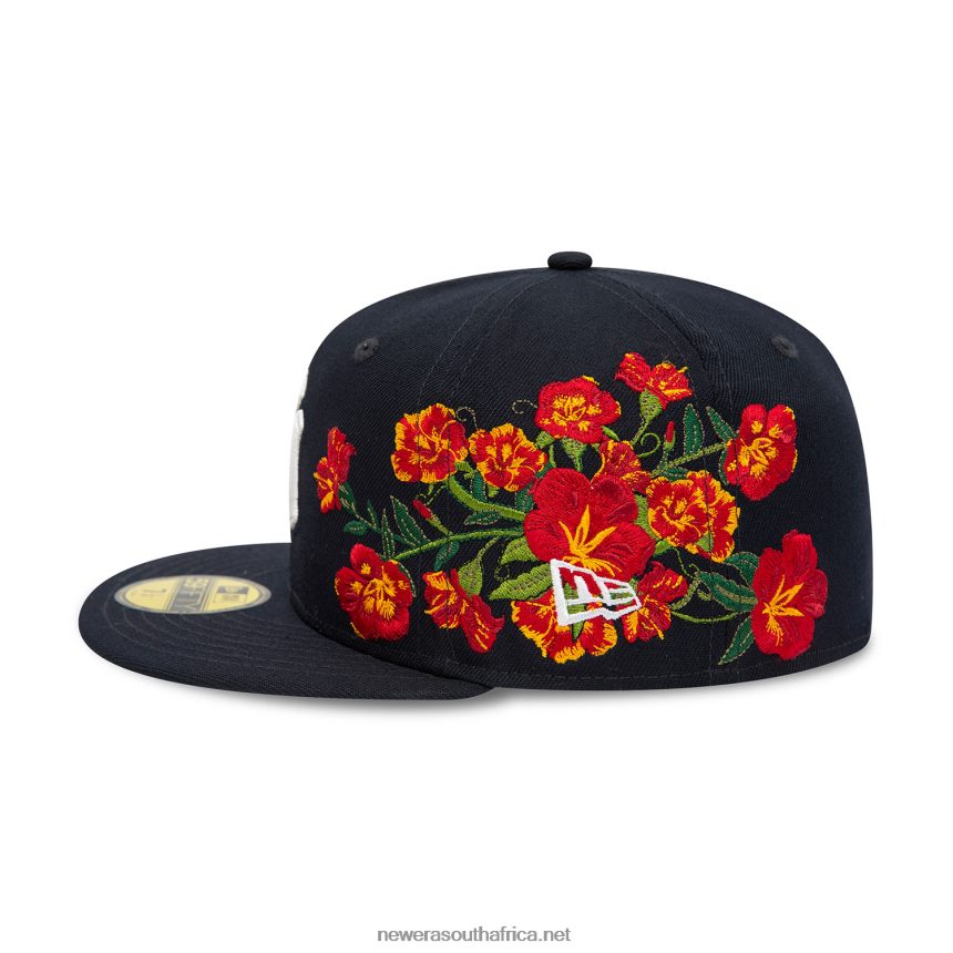 New York Yankees MLB Floral Navy 59FIFTY Fitted Cap New Era TRBRBN319