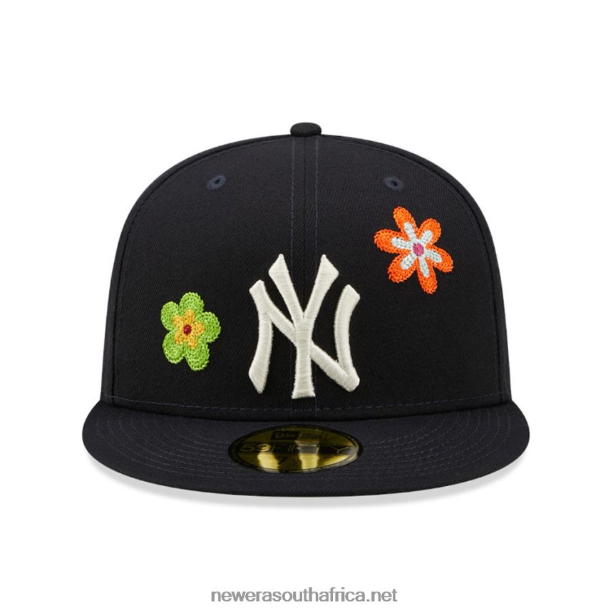 New York Yankees MLB Flower Patch Navy 59FIFTY Fitted Cap New Era TRBRBN417