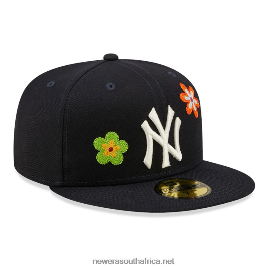 New York Yankees MLB Flower Patch Navy 59FIFTY Fitted Cap New Era TRBRBN417