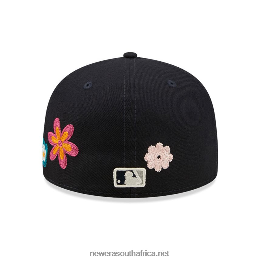 New York Yankees MLB Flower Patch Navy 59FIFTY Fitted Cap New Era TRBRBN417