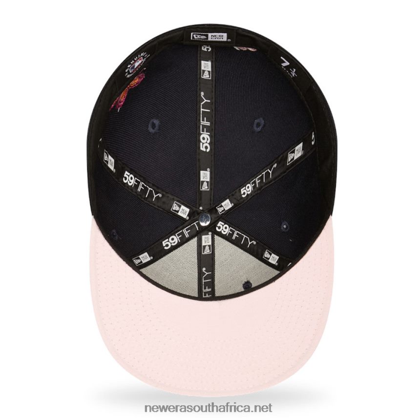 New York Yankees MLB Flower Patch Navy 59FIFTY Fitted Cap New Era TRBRBN417