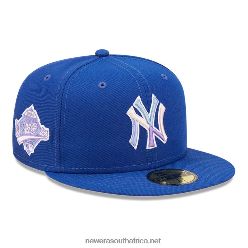 New York Yankees MLB Nightbreak Team Blue 59FIFTY Fitted Cap New Era TRBRBN1325