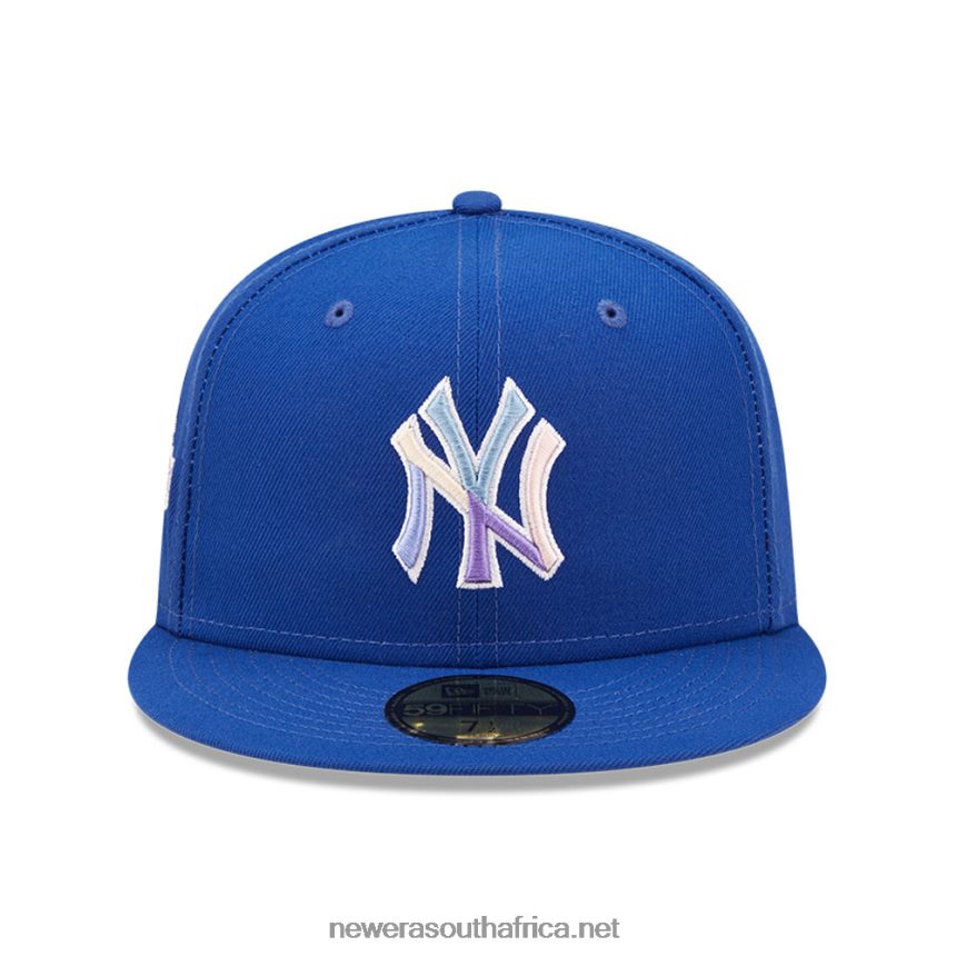 New York Yankees MLB Nightbreak Team Blue 59FIFTY Fitted Cap New Era TRBRBN1325