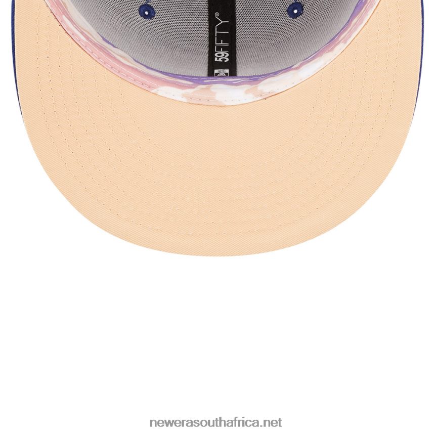 New York Yankees MLB Nightbreak Team Blue 59FIFTY Fitted Cap New Era TRBRBN1325