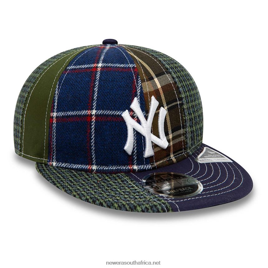 New York Yankees MLB Patch Panel Dark Green 9FIFTY Snapback Cap New Era TRBRBN1896