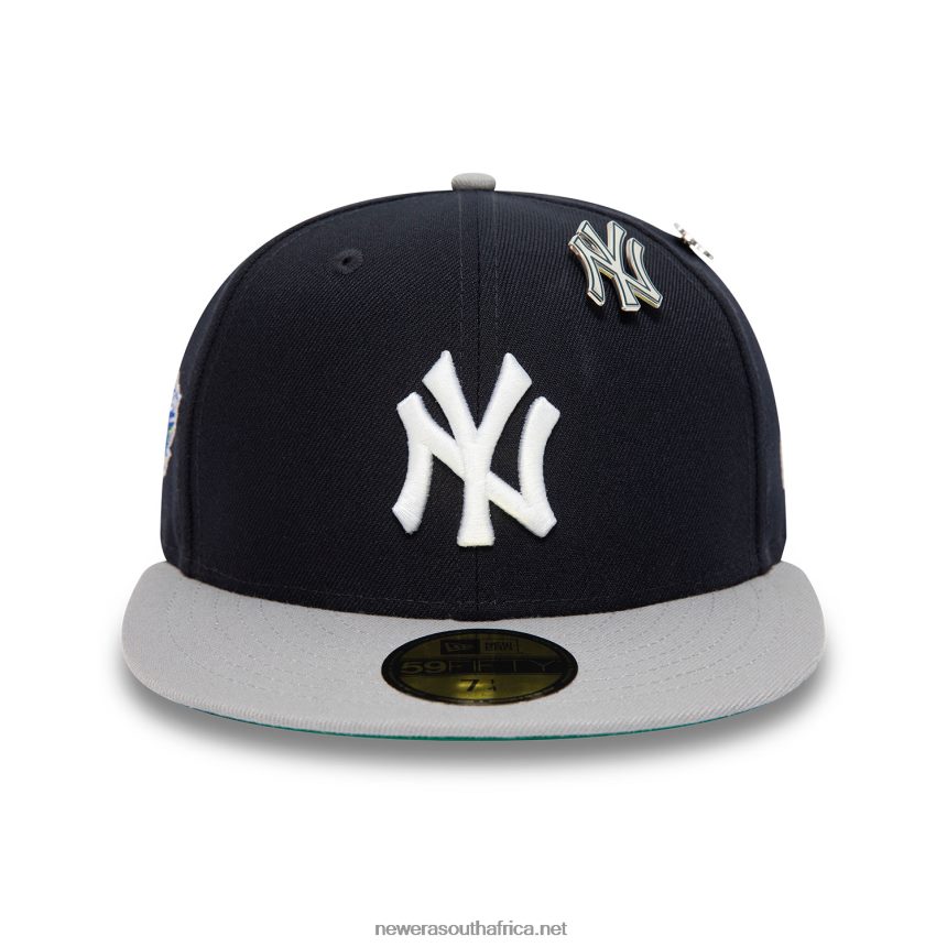 New York Yankees MLB Pin Badge Navy 59FIFTY Fitted Cap New Era TRBRBN1057