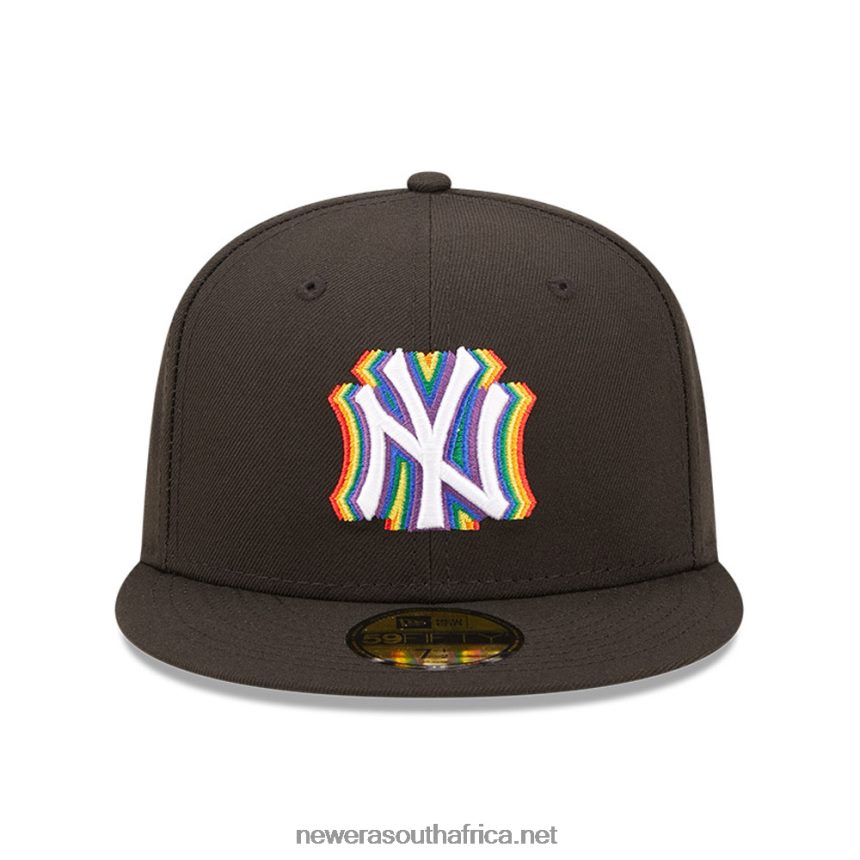 New York Yankees MLB Prismatic Black 59FIFTY Fitted Cap New Era TRBRBN728