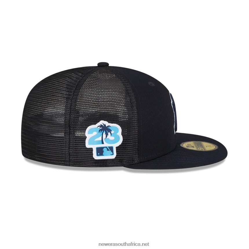 New York Yankees MLB Spring Training Blue 59FIFTY Fitted Cap New Era TRBRBN983