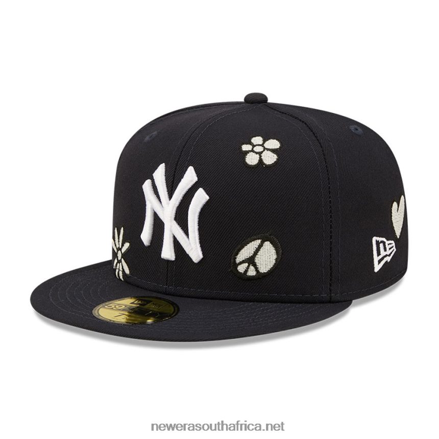 New York Yankees MLB Sunlight Pop Navy 59FIFTY Cap New Era TRBRBN301