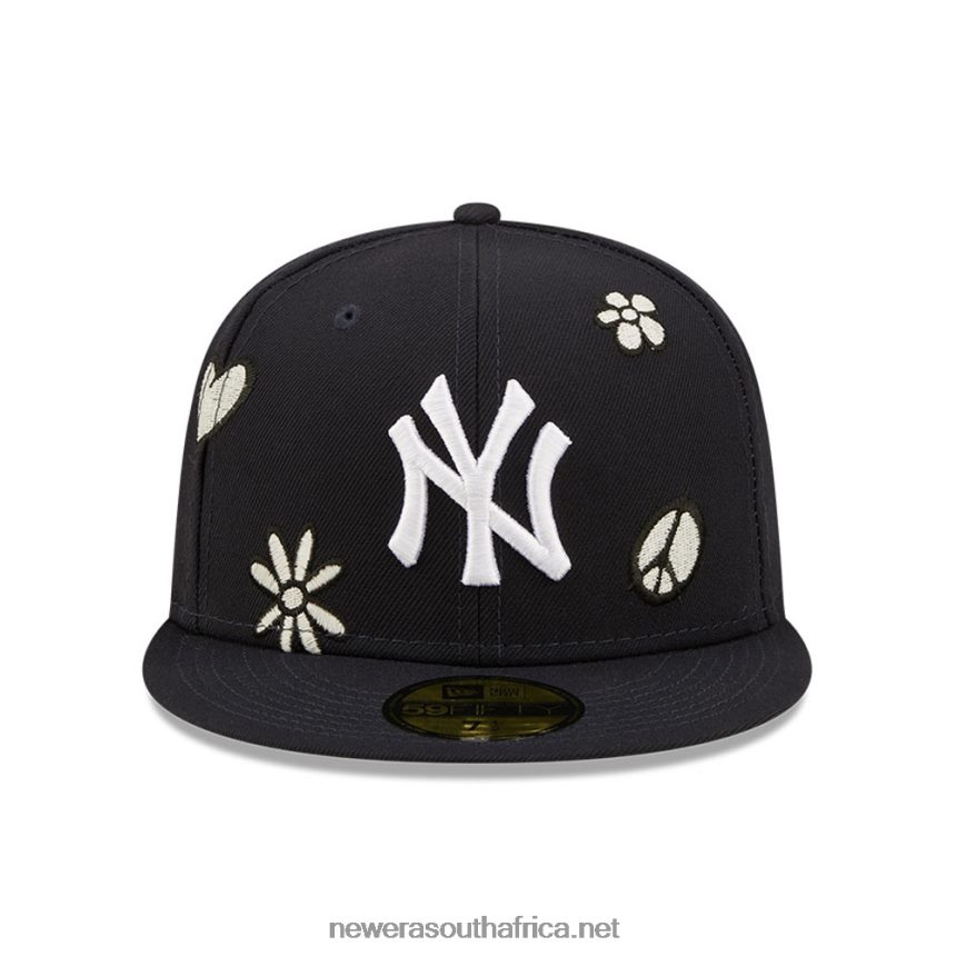 New York Yankees MLB Sunlight Pop Navy 59FIFTY Cap New Era TRBRBN301