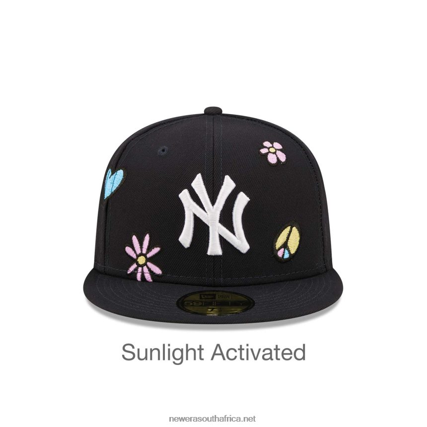 New York Yankees MLB Sunlight Pop Navy 59FIFTY Cap New Era TRBRBN301
