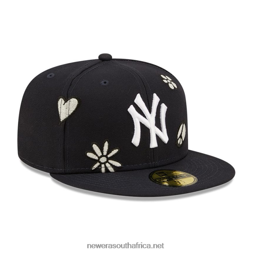New York Yankees MLB Sunlight Pop Navy 59FIFTY Cap New Era TRBRBN301