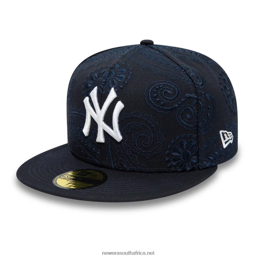 New York Yankees MLB Swirl Blue 59FIFTY Fitted Cap New Era TRBRBN341