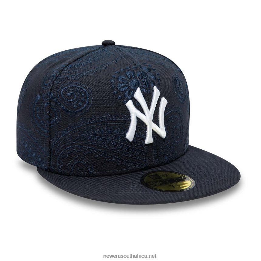 New York Yankees MLB Swirl Blue 59FIFTY Fitted Cap New Era TRBRBN341